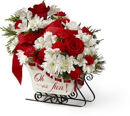 The Holiday Traditions Bouquet from Clifford's where roses are our specialty